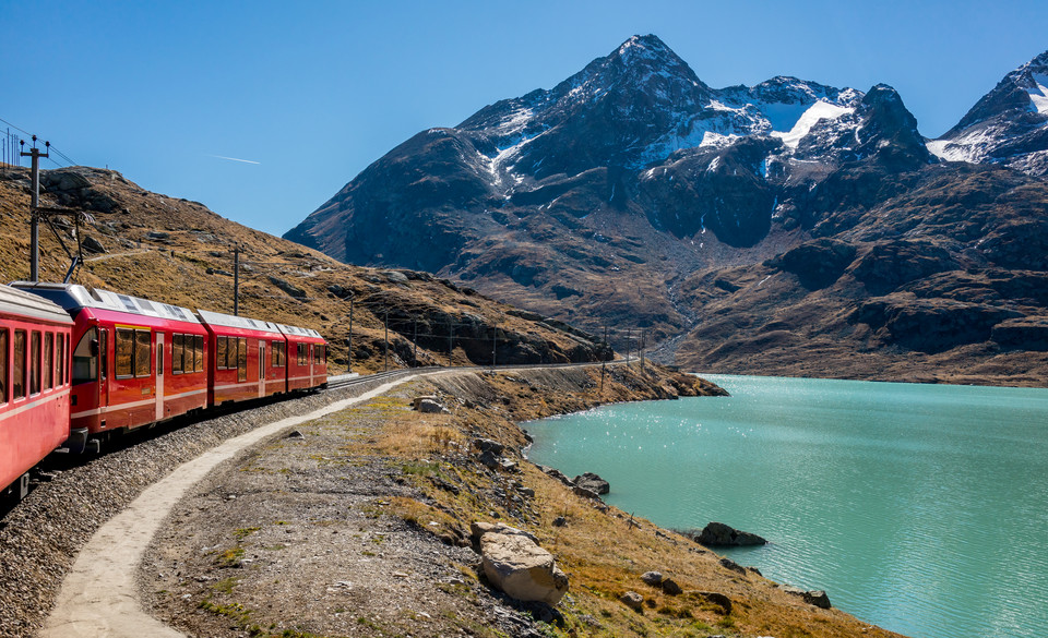 Bernina Express trasa, wiadukty, przewodnik, Chur, Diavolezza, Tirano