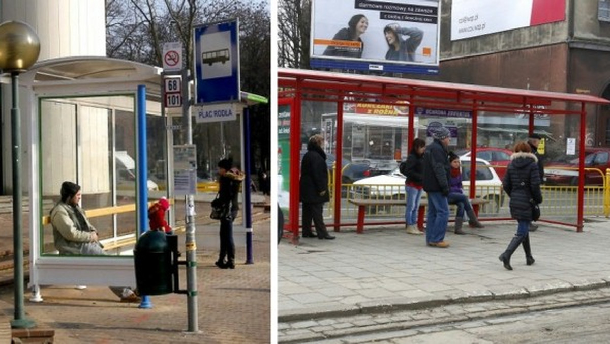 "MMSzczecin": - Kolorystyczny chaos z wiatami na pl. Rodła w Szczecinie ma zostać uporządkowany - obiecuje Zarząd Dróg i Transportu Miejskiego.