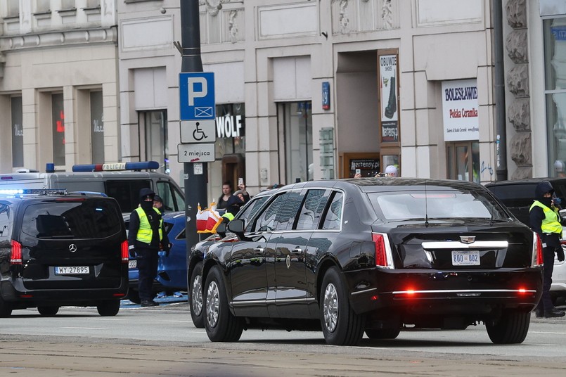 Bestia prezydenta USA, Cadillac One w Warszawie, Joe Biden w Polsce