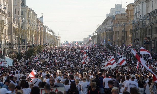 Protest w Mińsku