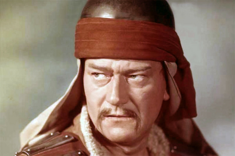 John Wayne w filmie "Zdobywca"