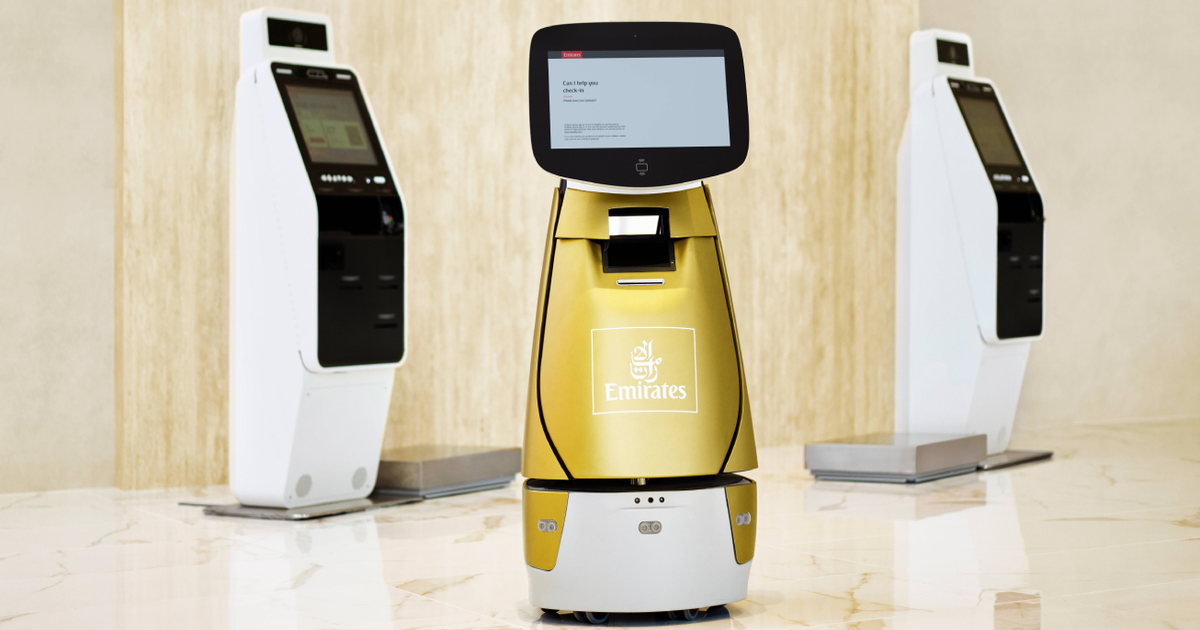 Bei Emirates übernimmt ein Roboter das Check-in | aeroTELEGRAPH