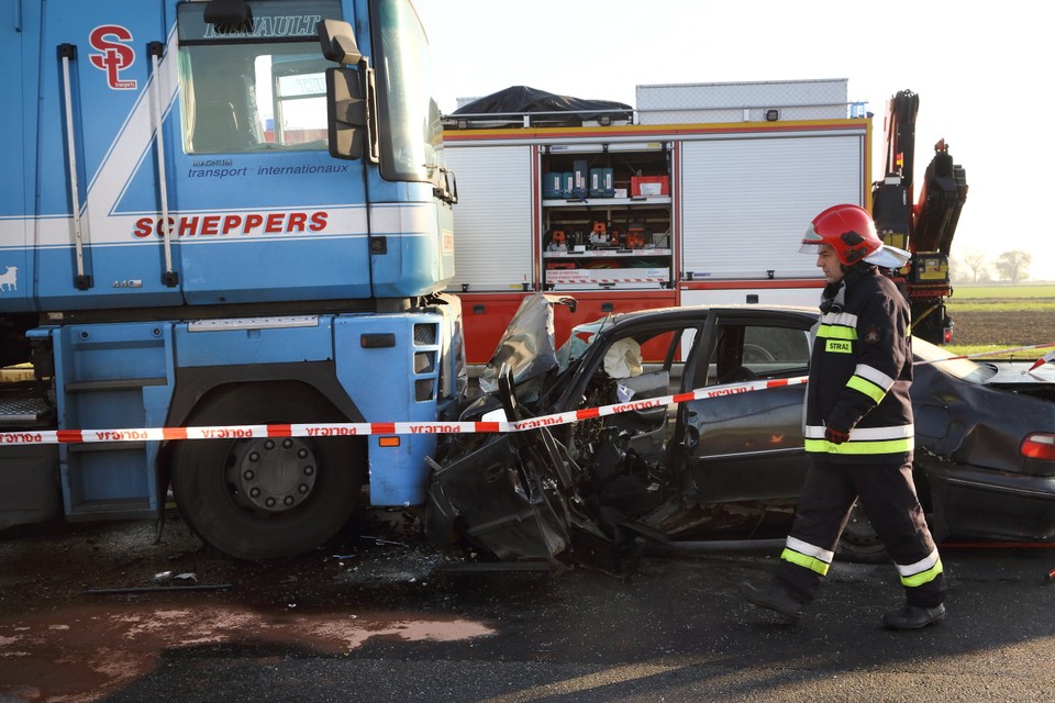 Wypadek na autostradzie A1