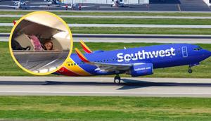 The woman caused a stir on a Southwest Airlines flight [Twittercom/@fl360aero]