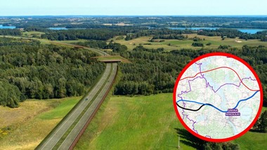 nowa trasa przez jeziora na mazurach. powstanie najszybciej za siedem lat