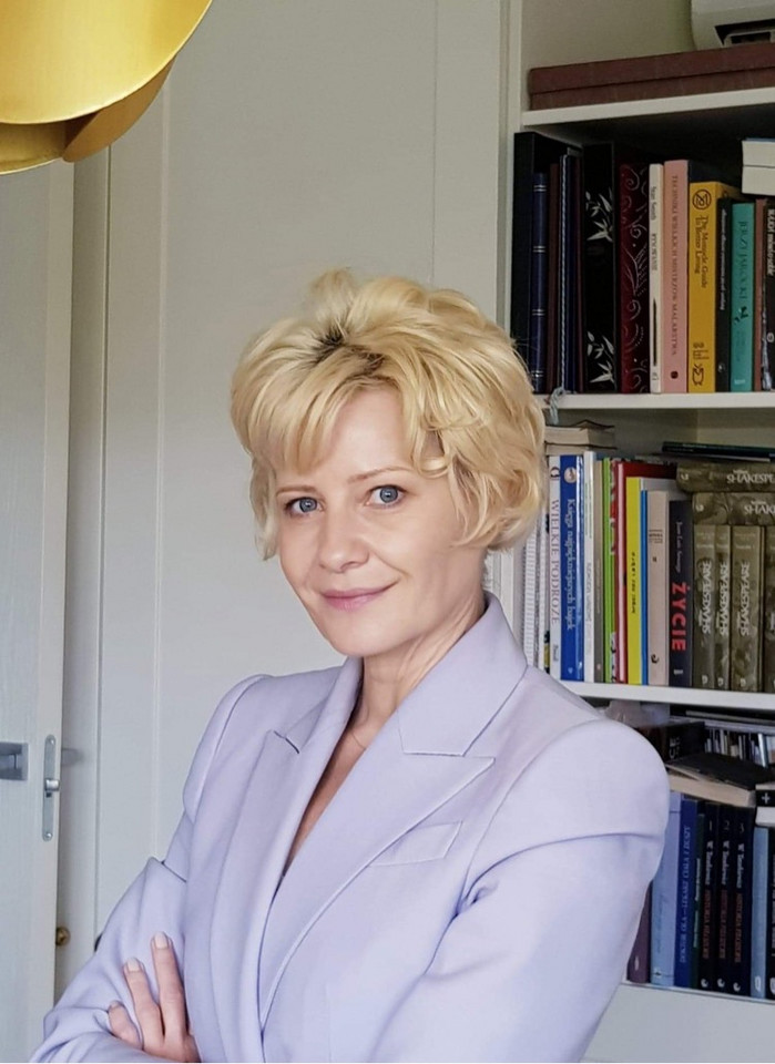 Małgorzata Kożuchowska na planie filmu "Gierek"