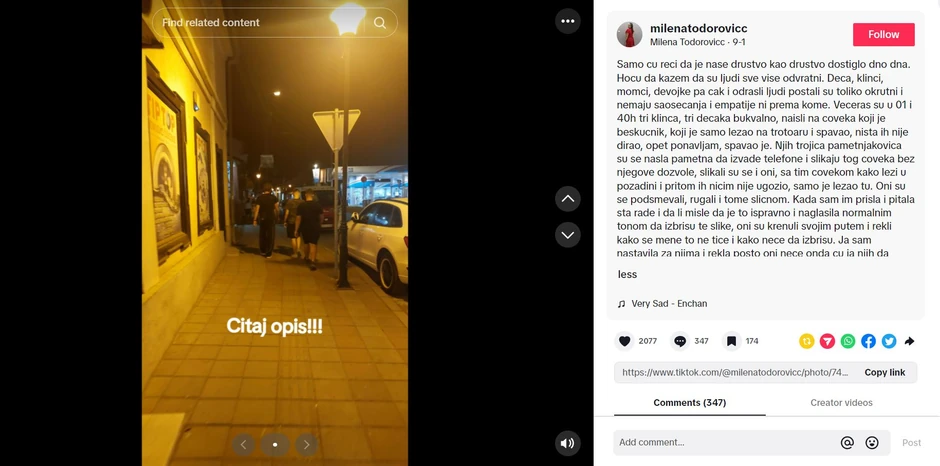 Dečaci, ismevanje beskućnika