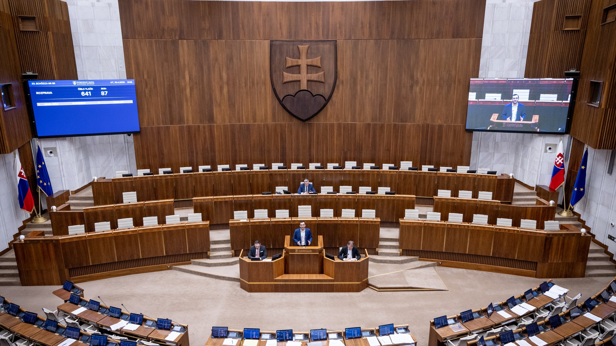 Rokovanie parlamentu 15.4.2025, ilustračné foto.