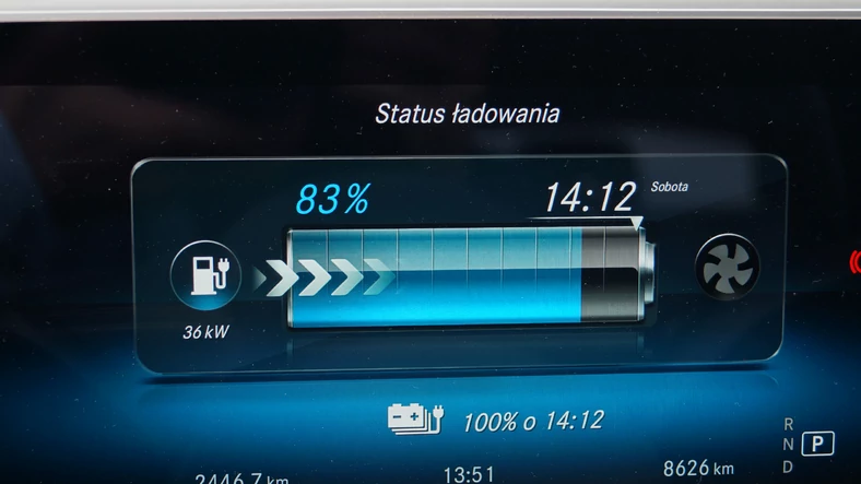 Mercedes umożliwia bardzo szybkie uzupełnienie prądu, większym ograniczeniem jest infrastruktura.