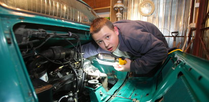Ma 13 lat i jest mechanikiem