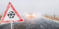 GDDKiA ostrzega kierowców. Błoto pośniegowe i gołoledź mogą utrudnić jazdę