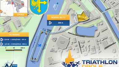 Triathlon w centrum Opola. Pływanie w Odrze, a później jazda na rowerze i bieg