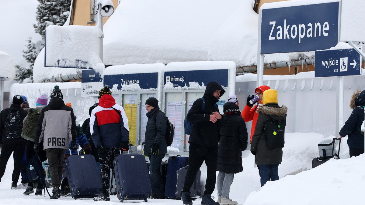 Zakopane pokryte śniegiem