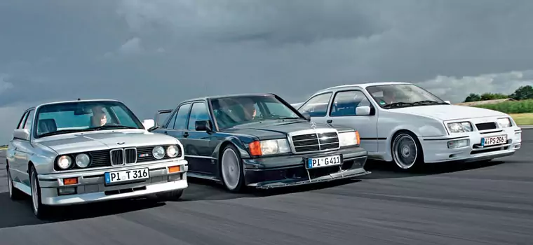 Sportowe limuzyny lat 80. - BMW M3 kontra Mercedes 190 E 2.5-16 Evo II i Ford Sierra Cosworth