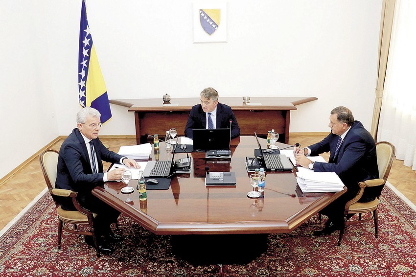 Šefik Džaferović, Željko Komšić i Milorad Dodik