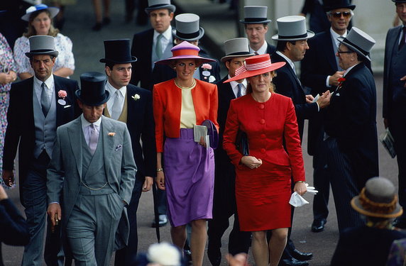 Royal Ascot 1990: księżna Diana i Sarah Ferguson