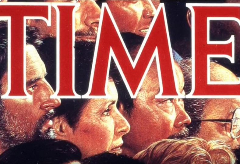 Rafał Olbiński na okładce magazynu "Time"