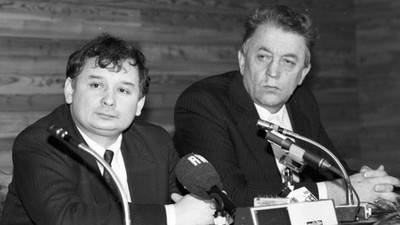 Jarosław Kaczyński, prezes Porozumienia Centrum, luty 1992