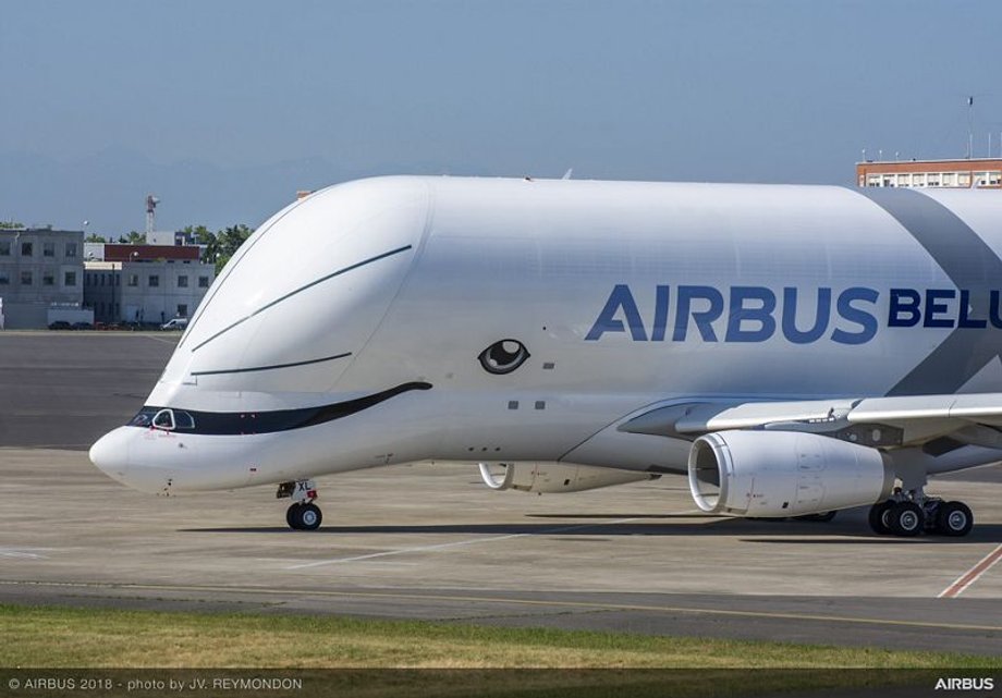 BelugaXL zawdzięcza charakterystyczne malowanie pracownikom Airbusa, którzy zagłosowali na nie w ankiecie