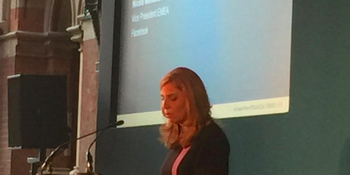 Nicola Mendelsohn speaking at the FT Women at the Top event.
