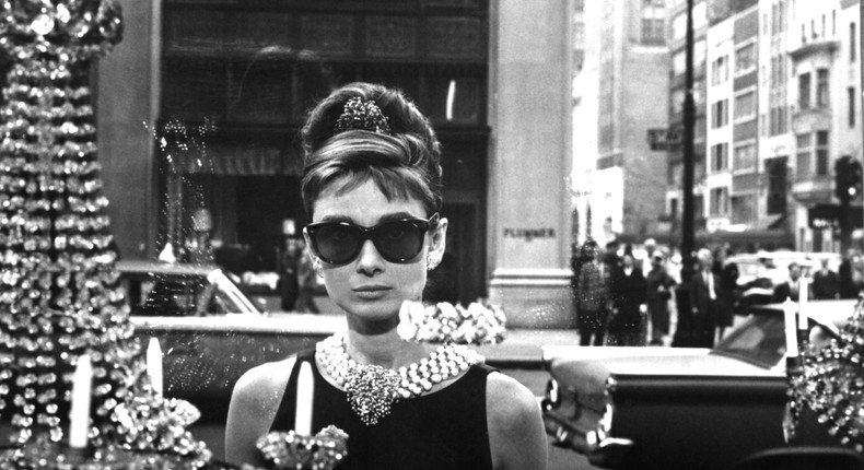 Audrey Hepburn poses for a publicity still for Breakfast at Tiffany's in 1961.Donaldson Collection/Michael Ochs Archives/Getty Images