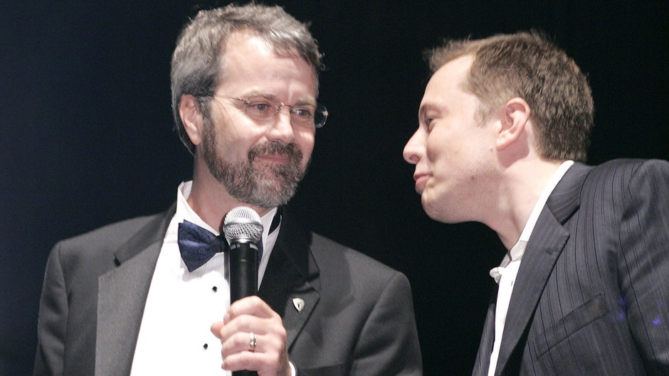 Martin Eberhard i Elon Musk w 2006 r.
