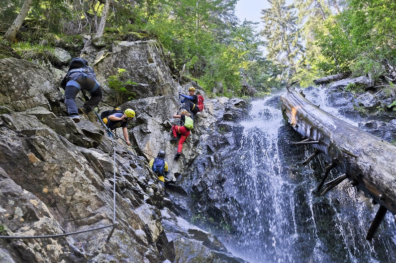 Ferrata HZS - partia szczytowa