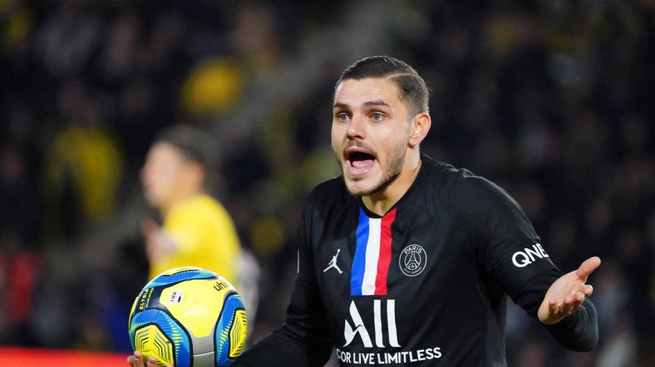 Mauro Icardi, zdjęcie z meczu PSG kontra Nantes, 4 lutego 2020 r.