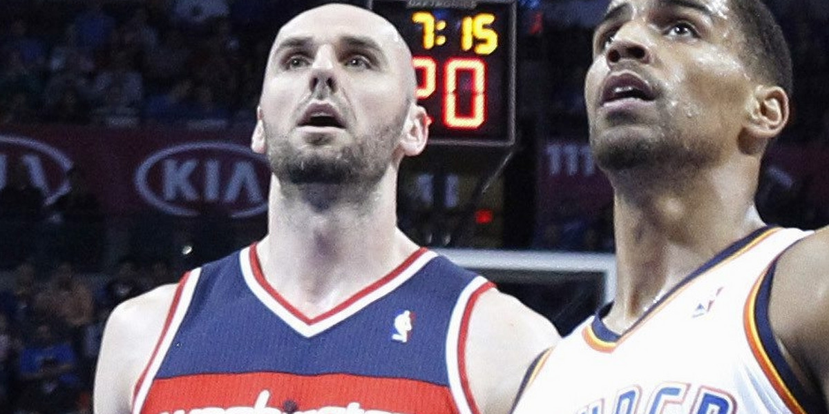 Kevin Durant i Marcin Gortat