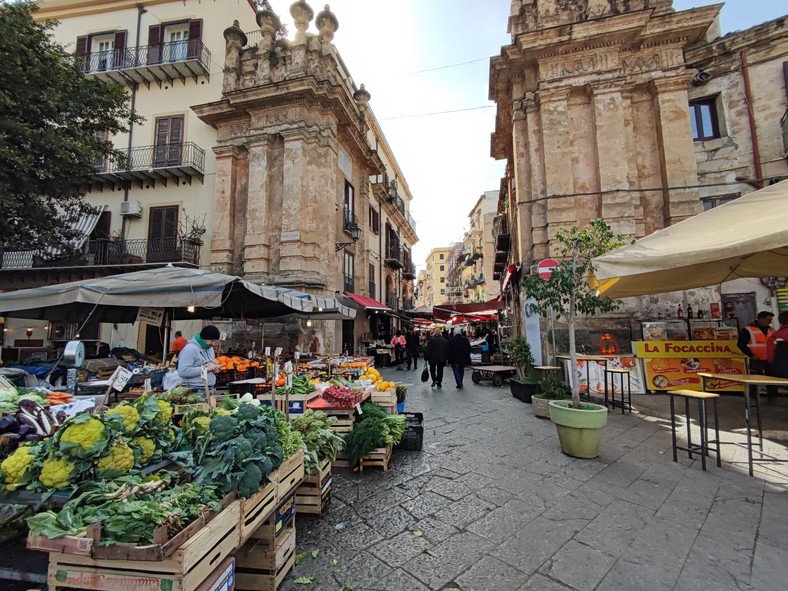 Targowisko del Capo w Palermo