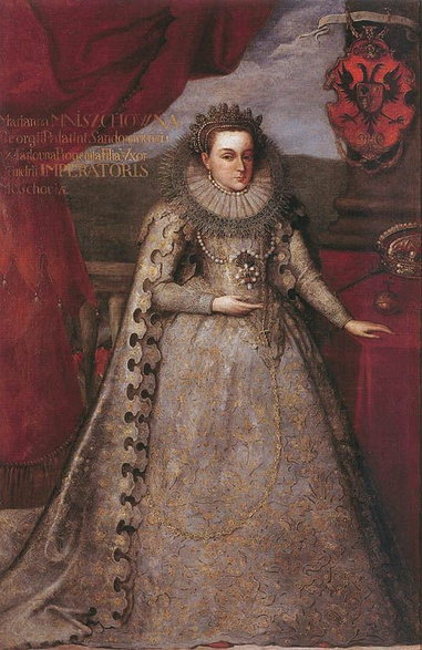 Maryna Mniszchówna (aut. Szymon Boguszowicz, 1606 rok, domena publiczna)