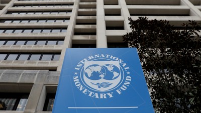 FILE PHOTO: The International Monetary Fund (IMF) headquarters building is seen ahead of the IMF/World Bank spring meetings in Washington
