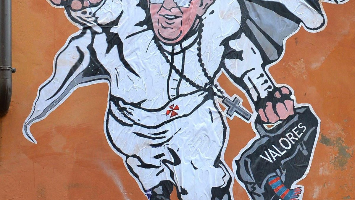 Papież Franciszek Superman