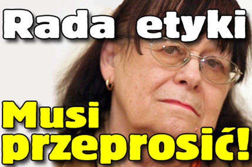 Rada etyki musi przeprosić