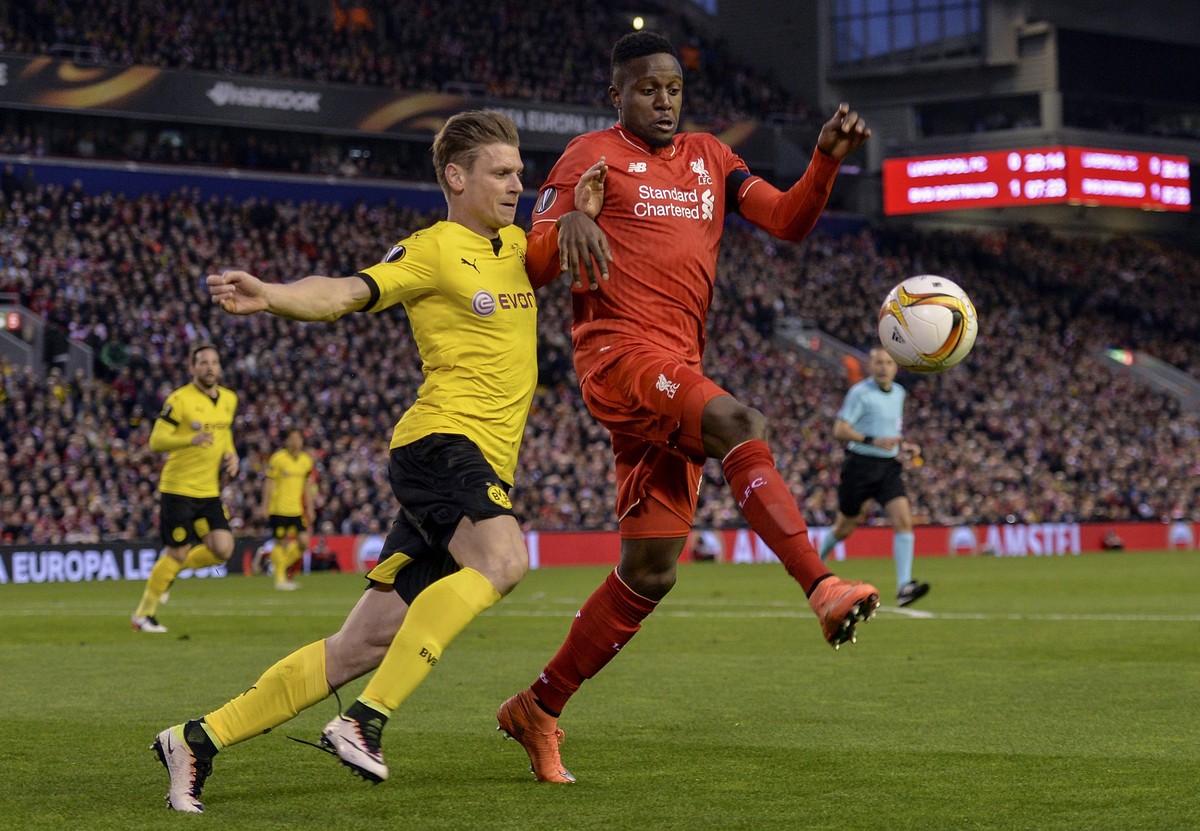 Liga Europy: Niesamowity mecz w Liverpoolu. Borussia prowadziła 2:0, a potem 3:1, ale przegrała i odpadła. WIDEO