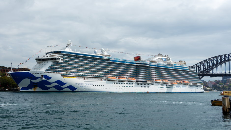 Wycieczkowiec Majestic Princess w Sydney (2019 r.)