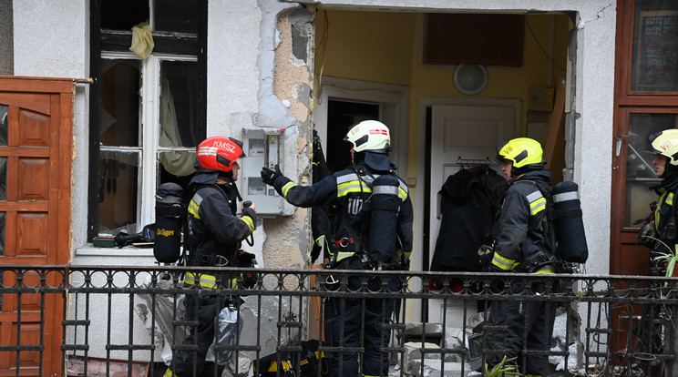 Kiderült mi okozhatta a szombat délelőtti robbanást Józsefvárosban / Fotó: MTI/Mihádák Zoltán
