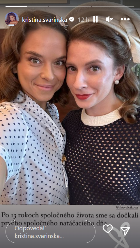 Kristína Svarinská a Jana Kovalčíková.