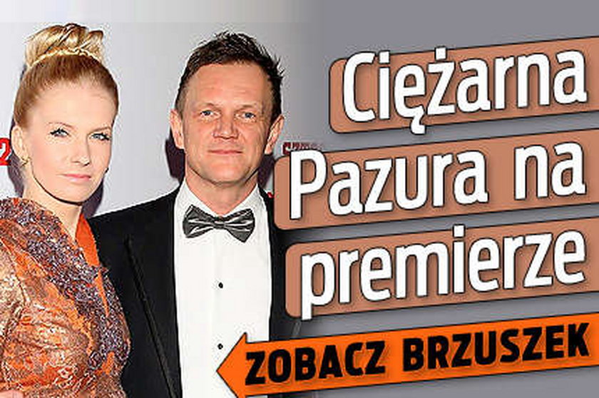 Ciężarna Pazura na premierze. Zobacz brzuszek