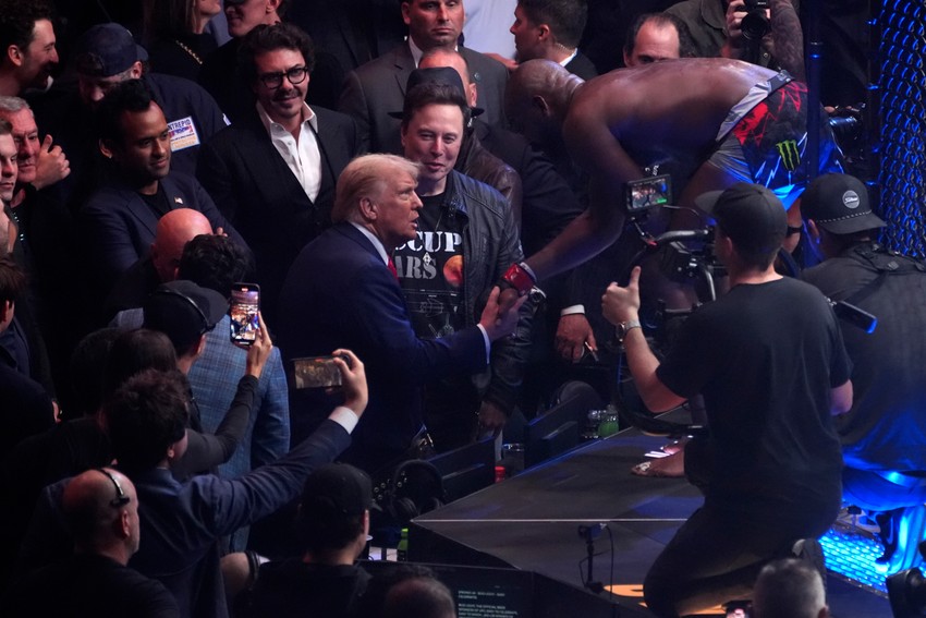 Donald Tramp na takmičenju UFC u Njujorku 16. novembra