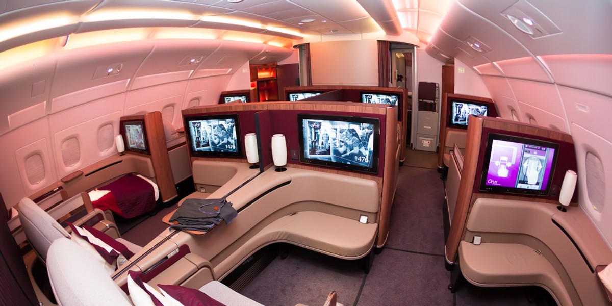 Klasa biznes w Qatar Airways