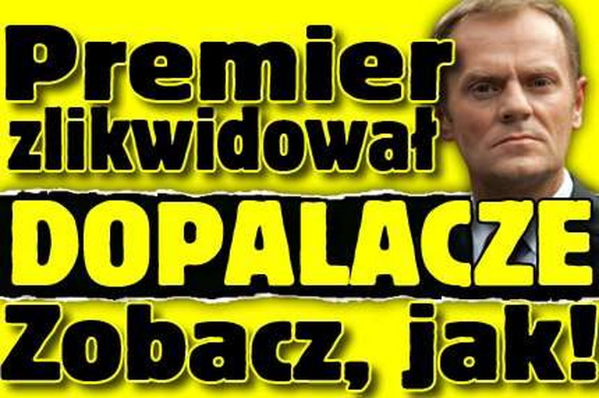 Premier Tusk zlikwidował dopalacze