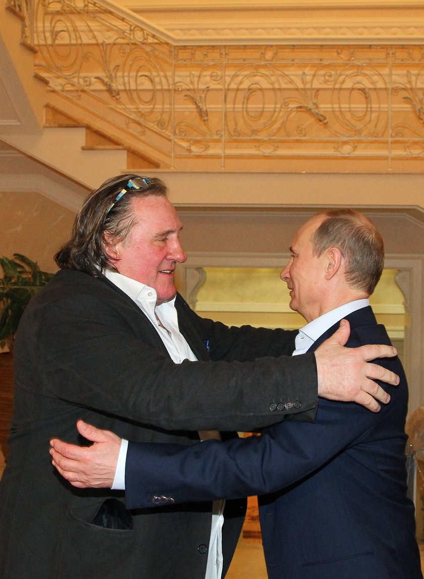 Gérard Depardieu i Władimir Putin