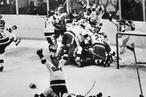 United States Hockey Team Celebrates Victory on the Ice