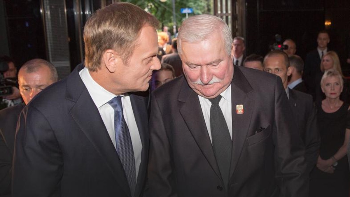 Lech Wałęsa i Donald Tusk