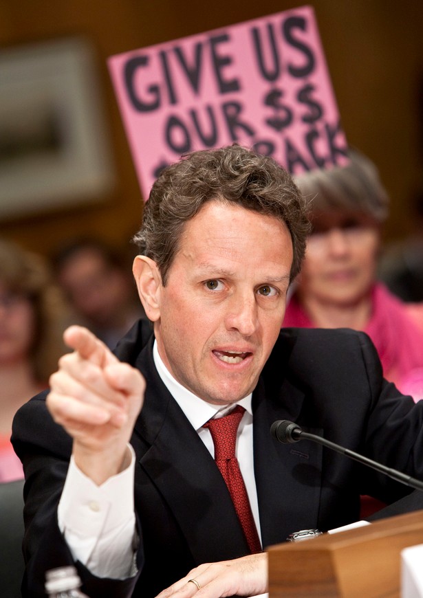 Sekretarz skarbu Timothy Geithner. Fot. Bloomberg