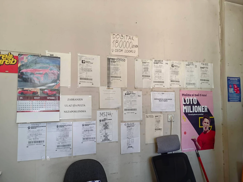 Mesto u Vranju gde je uplaćen dobitni listić