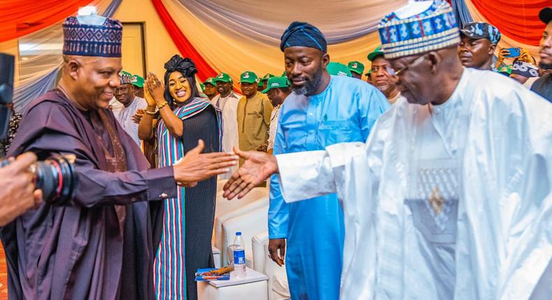 APC Presidential candidate, Asiwaju Bola Tinubu and his running mate, Kashim Shettima. [Twitter:TinubuMediaS]