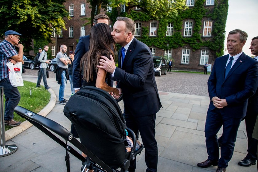 Duda tuli Martę Kaczyńską na Wawelu. Dawno się nie widzieli