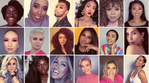 The full #SephoraSquad tasked with creating content for the international beauty retailer [Credit: FastCompany]